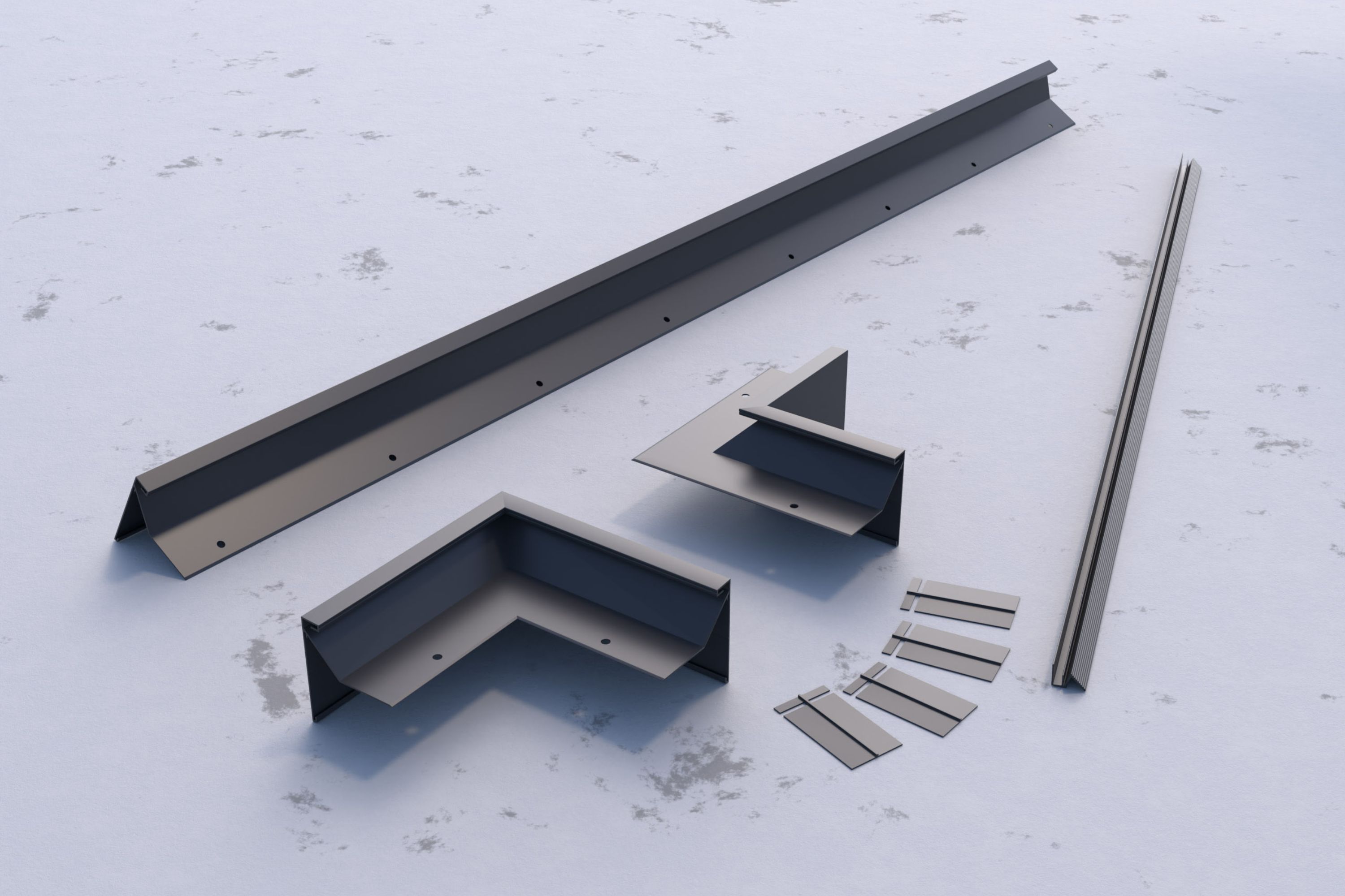 Profil attykowy wizualizacja elementów