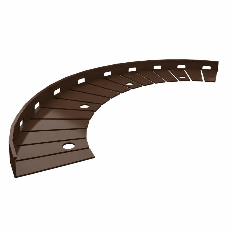 SZ10 curved stair edging with serrations